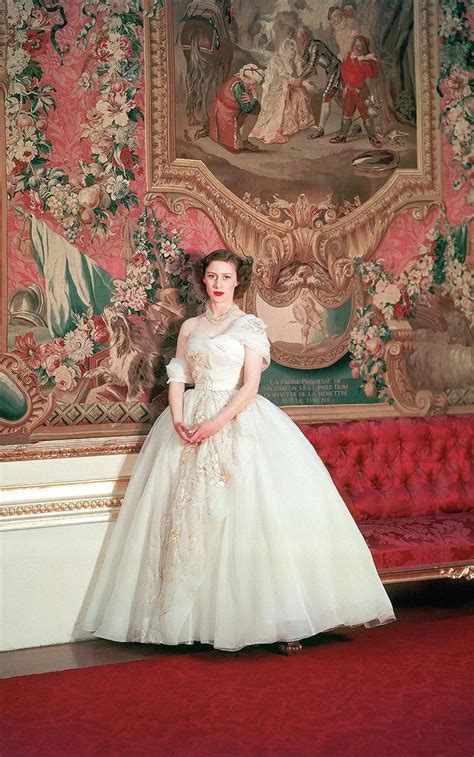 Cream Dior dress of Princess Margaret 